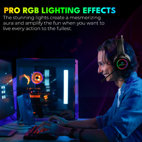 GH2 Fusion RGB Gaming Headset with 50mm Drivers & Braided Cable