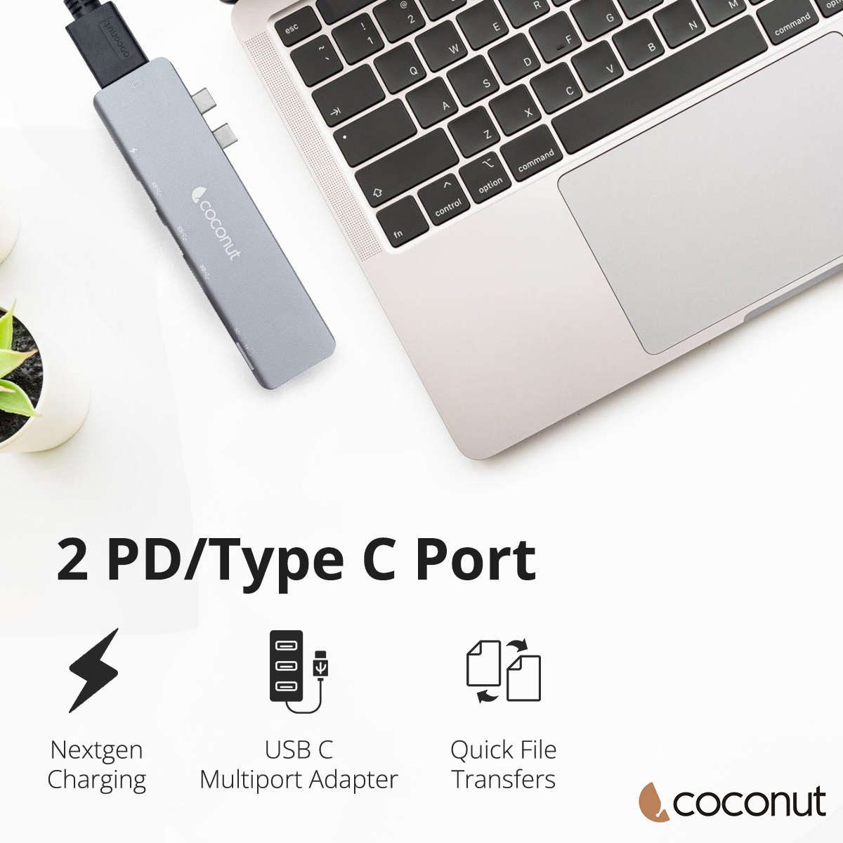 7 in 2 Dock B for Macbook - Type C Multiport Hub