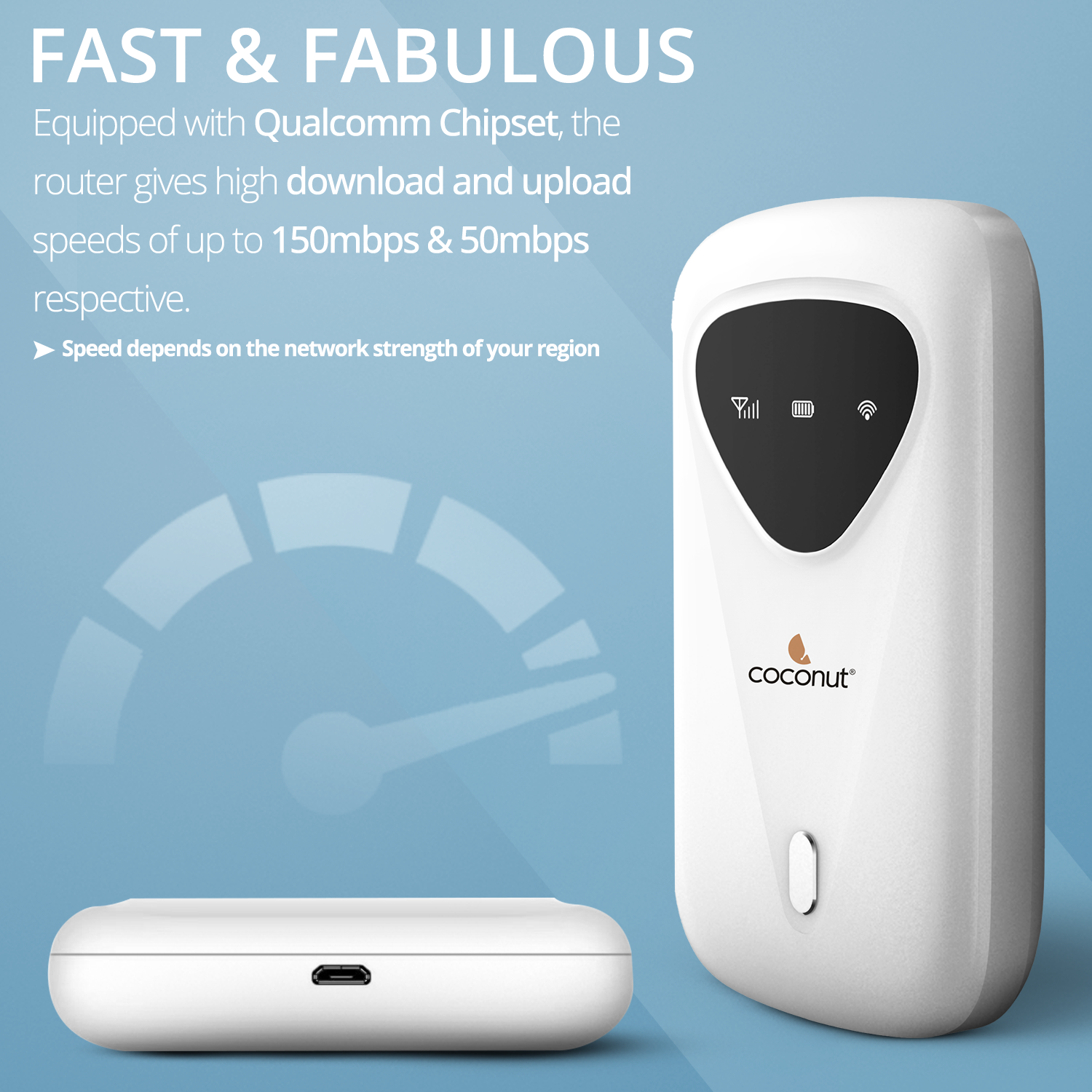 Porto 3 4G Wireless Router with built-in 2700mAh battery