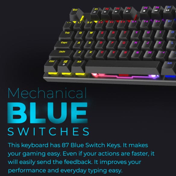 K12 Orion TKL Mechanical Gaming Keyboard with compact design
