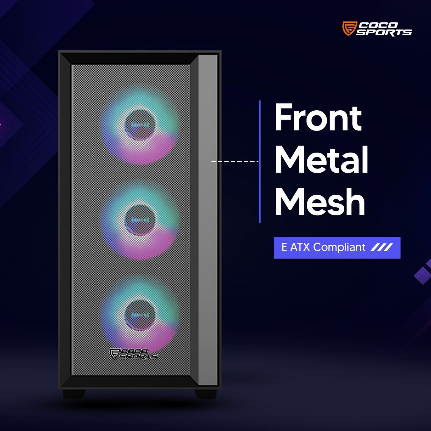 RAMPAGE 4000D Gaming Cabinet, Black & White, E-ATX Motherboard Support