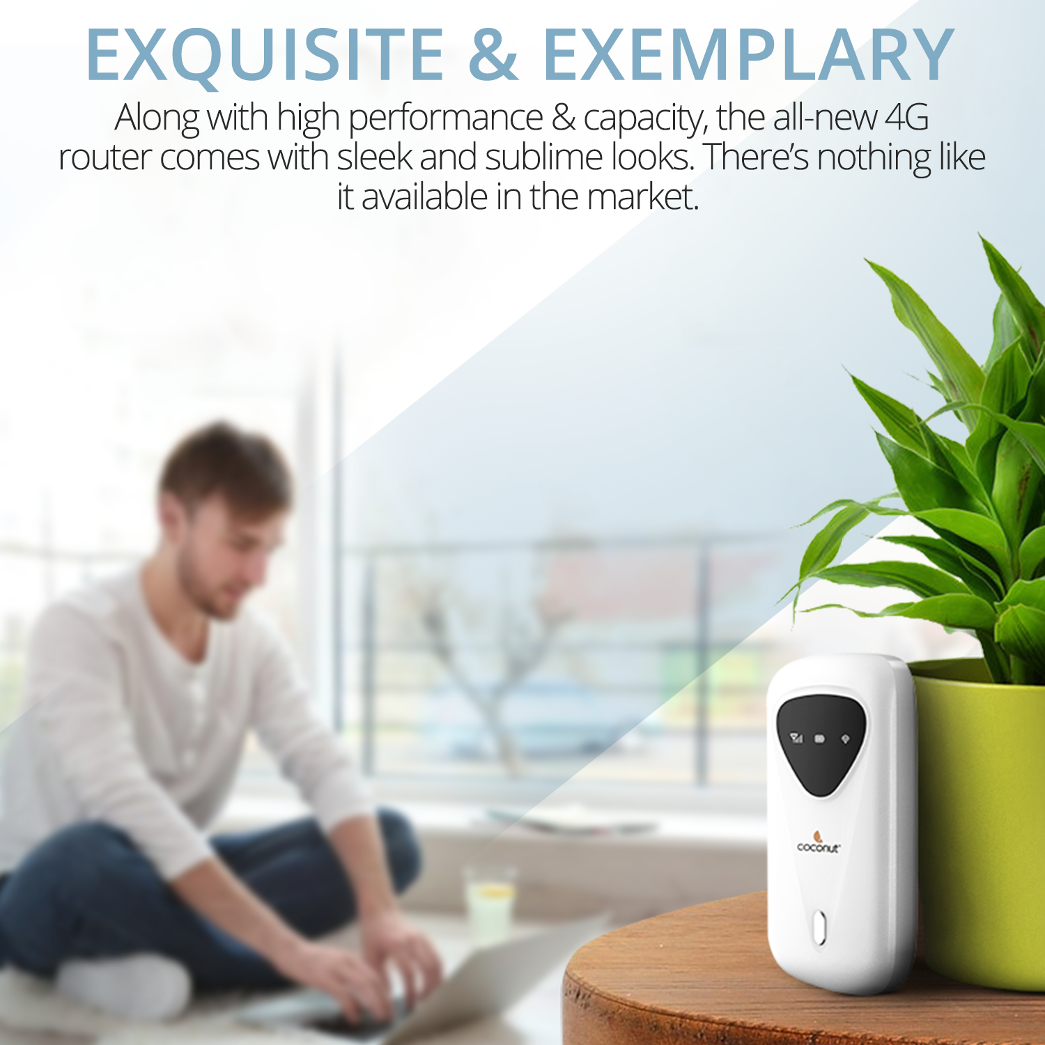 Porto 3 4G Wireless Router with built-in 2700mAh battery