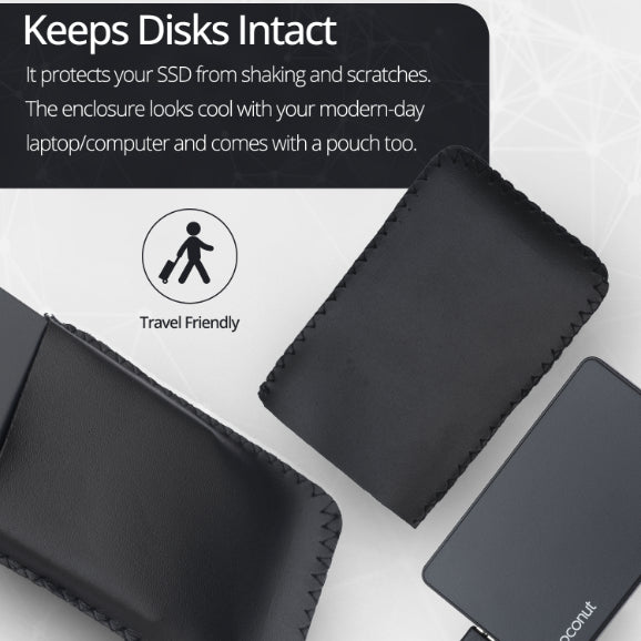 SC08 2.5-inch HDD/SSD USB 3.0 SATA casing for fast data transfer