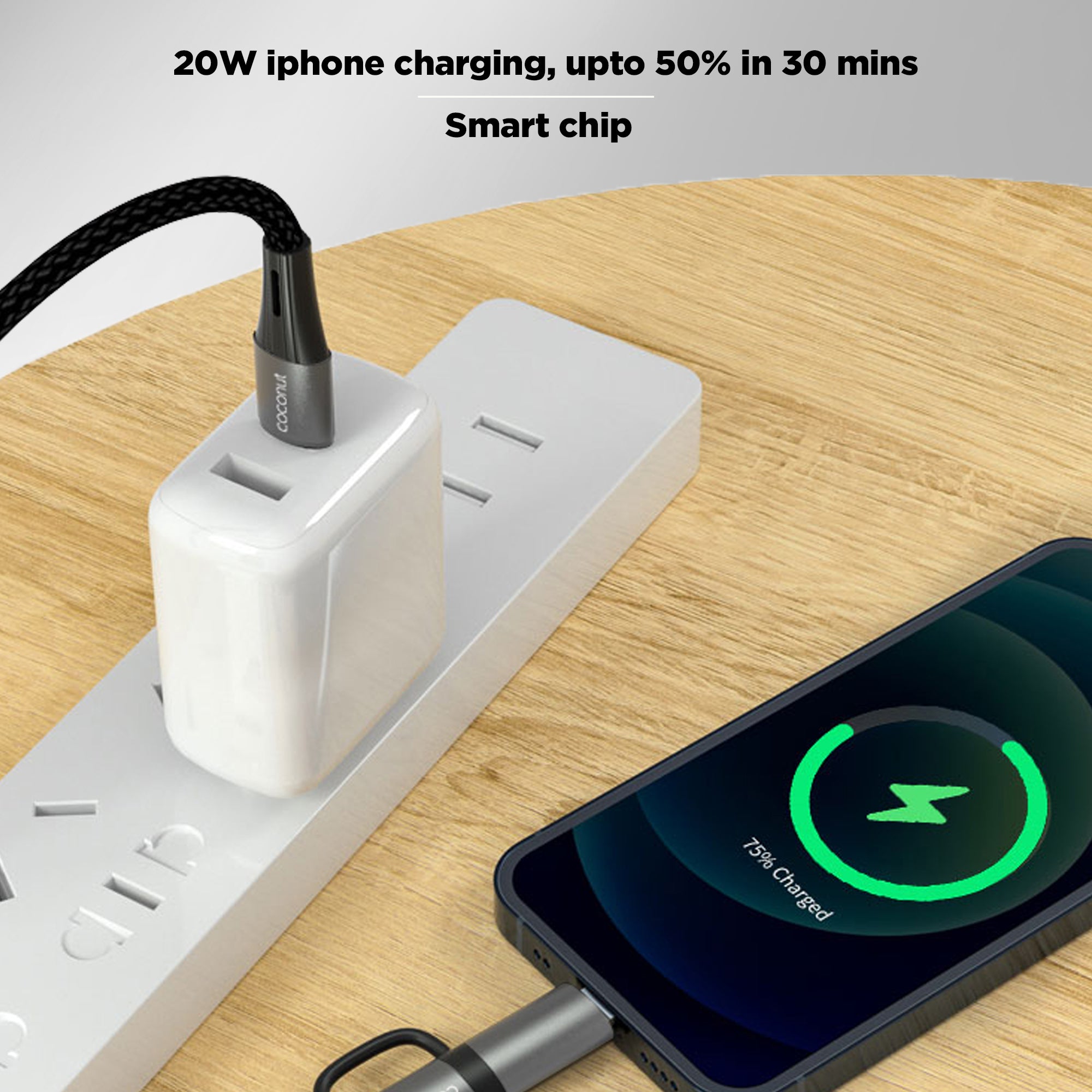 1M C19 2-in-1 Fast Charging Cable for Multiple Devices