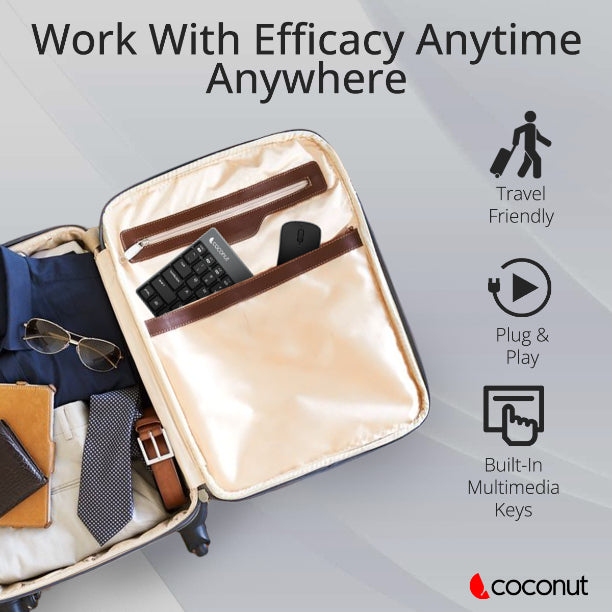 Mini Desire wireless keyboard and mouse combo, compact and ergonomic