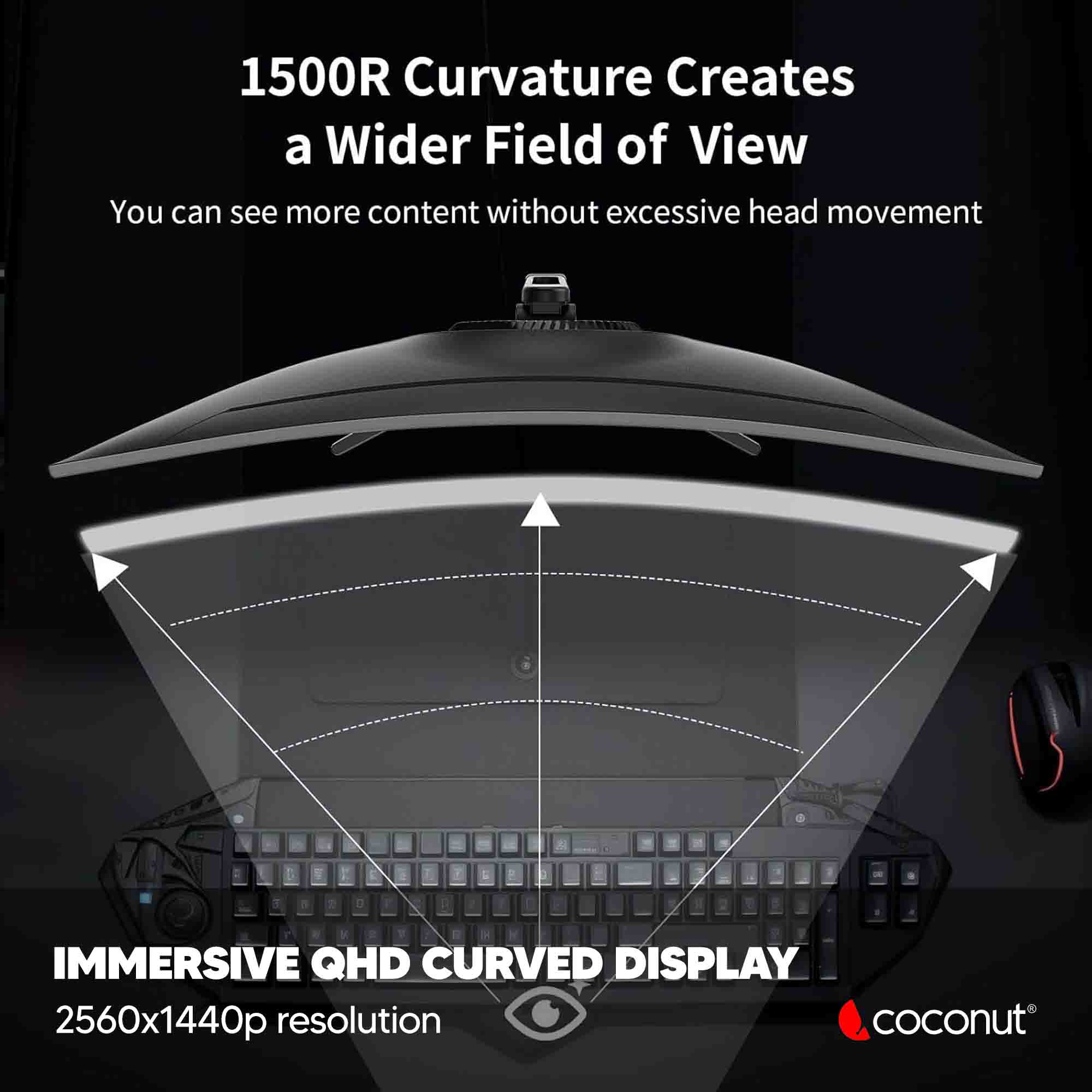 32XC 32-Inch Curved QHD Frameless LED Monitor