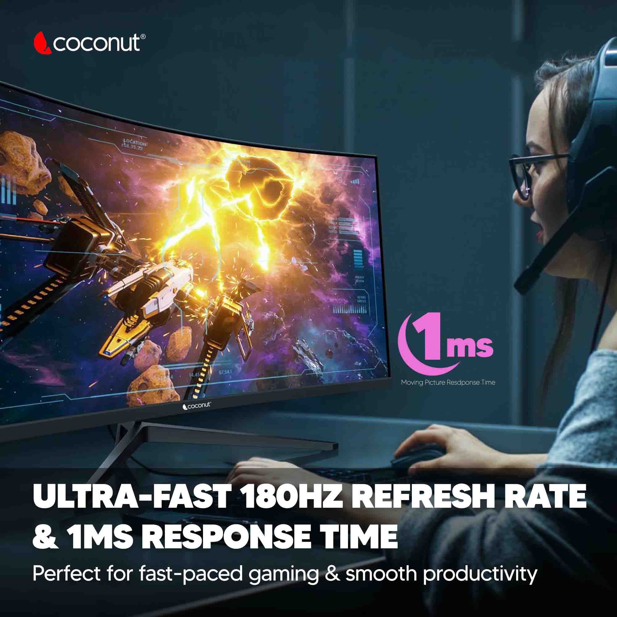 32XC 32-Inch Curved QHD Frameless LED Monitor