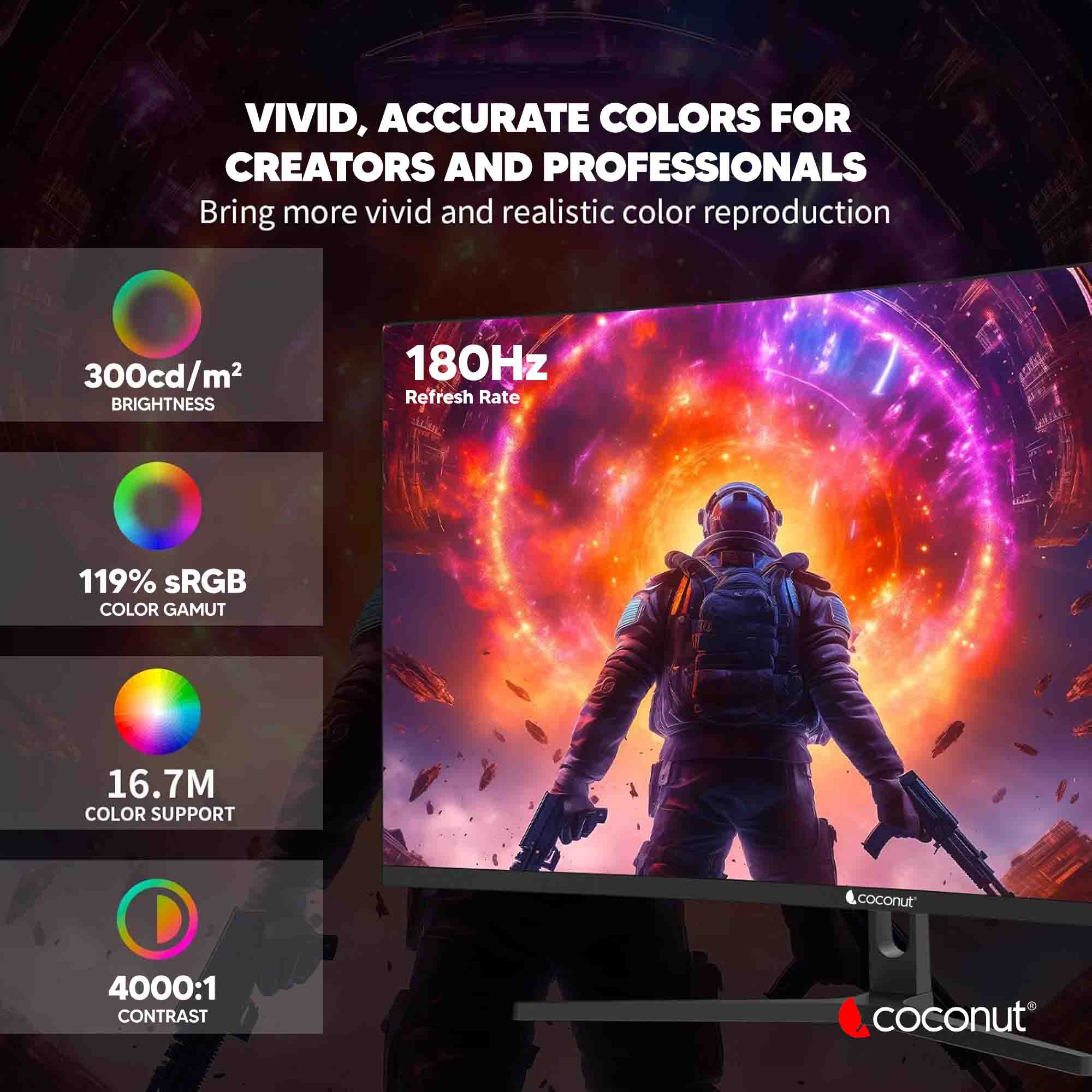 32XC 32-Inch Curved QHD Frameless LED Monitor