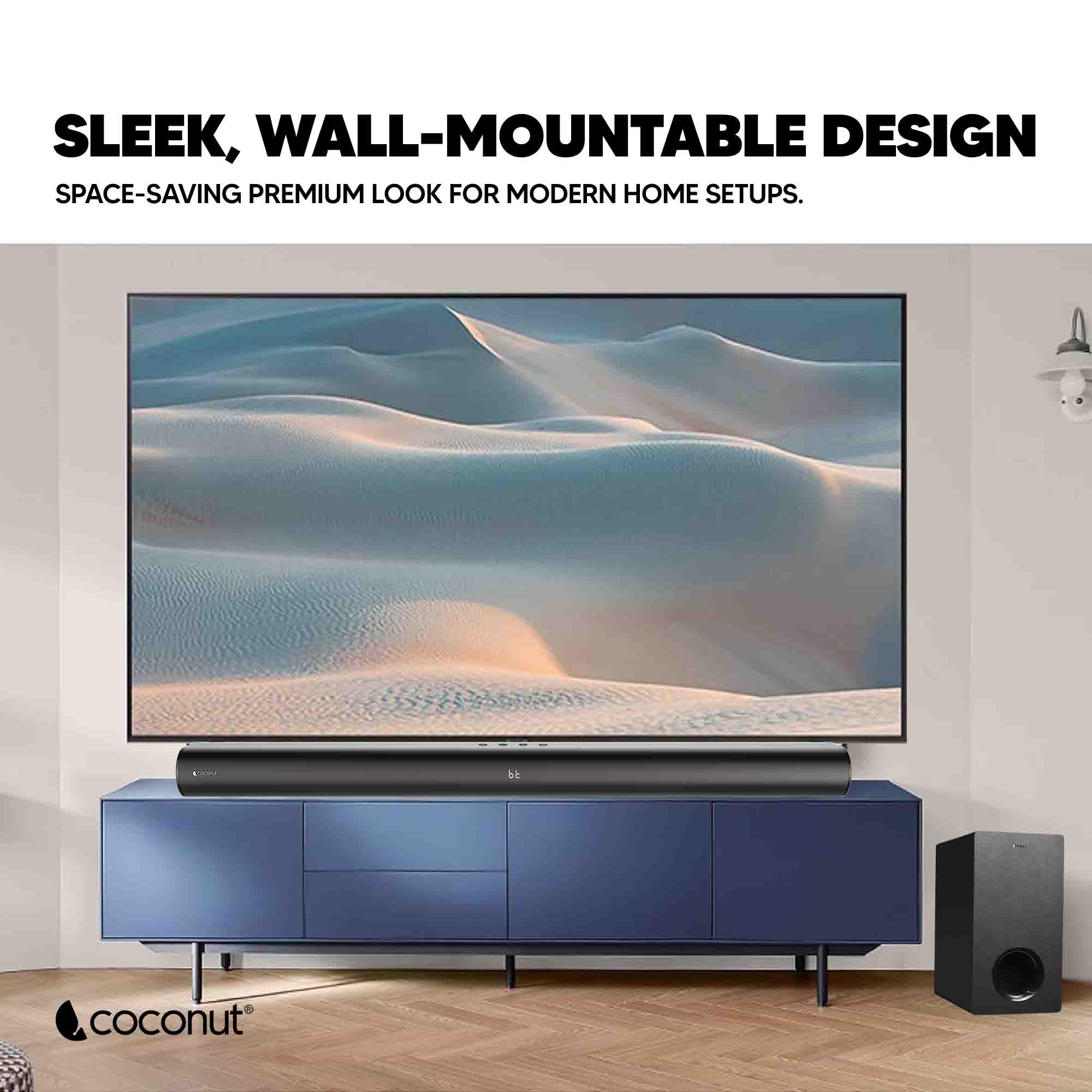 Coconut Marley 240W Soundbar with Powerful Bass