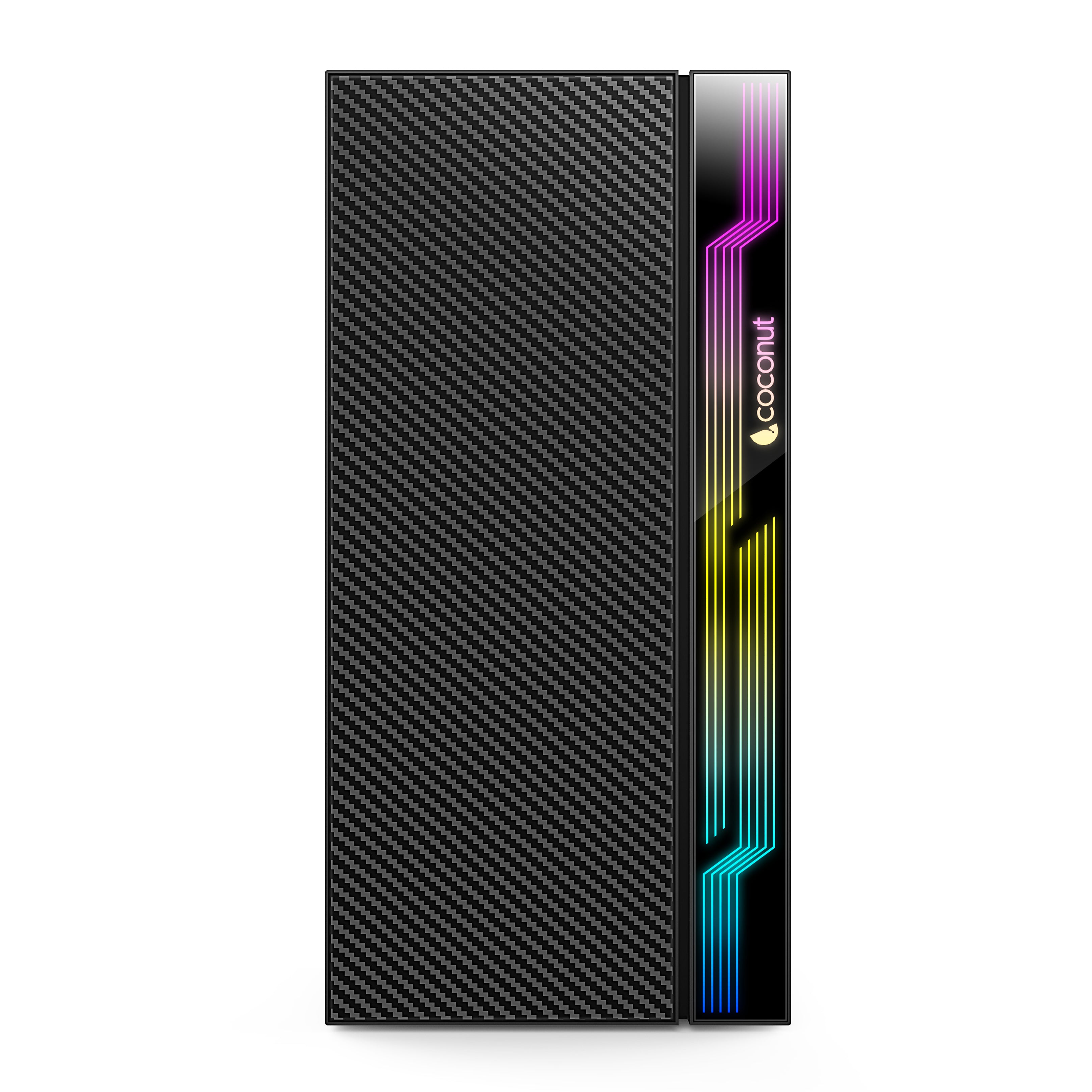 Compact COSMIC Micro ATX Office Cabinet with RGB Front Strip