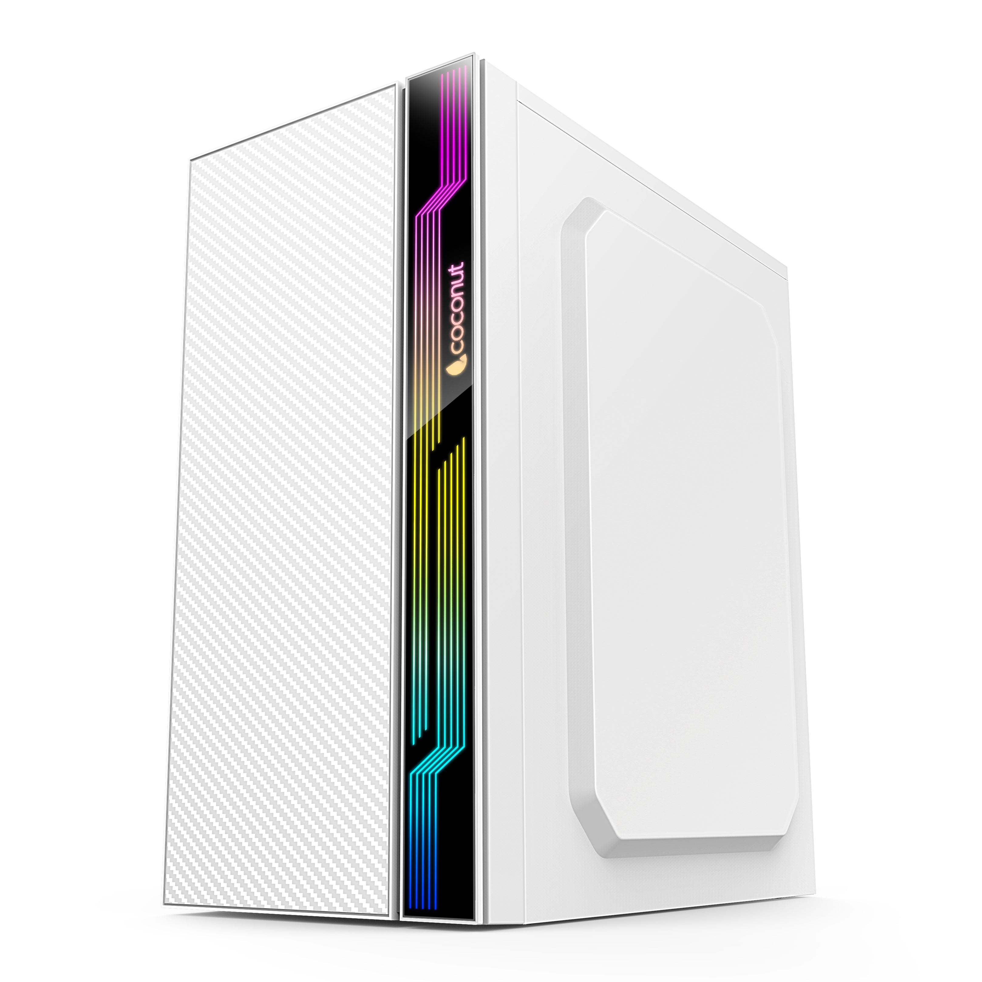 Compact COSMIC Micro ATX Office Cabinet with RGB Front Strip