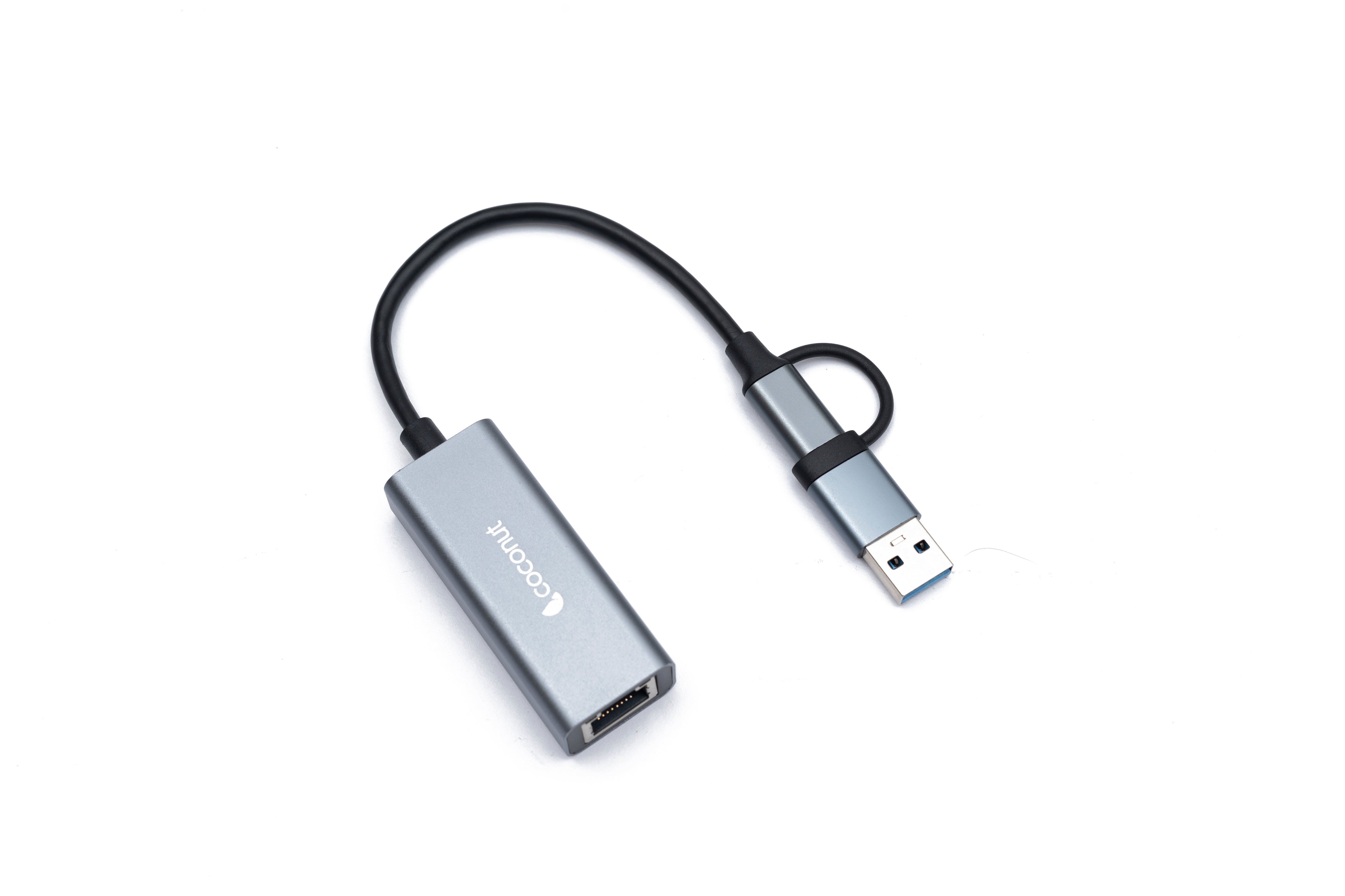 GLM03 USB/Type C to Gigabit Ethernet LAN Adapter for fast connection