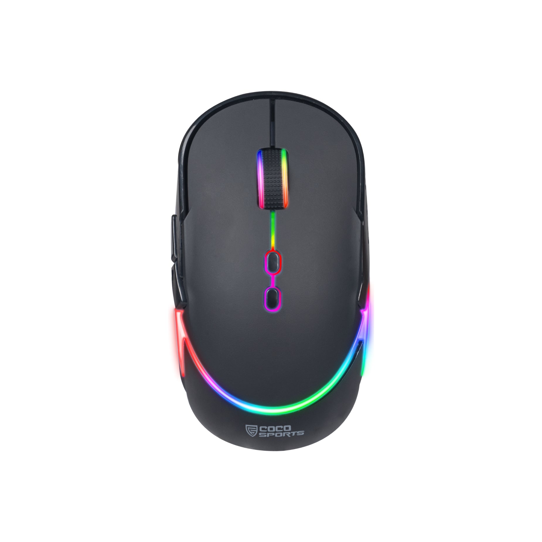 Glow multi-device wireless gaming mouse with customizable RGB lighting