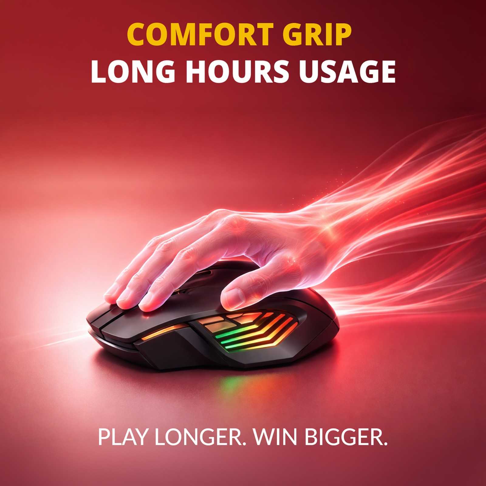 Gold + Wireless Gaming Mouse