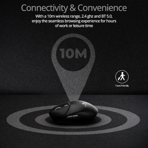 Jade Wireless Mouse with Bluetooth functionality for seamless connectivity