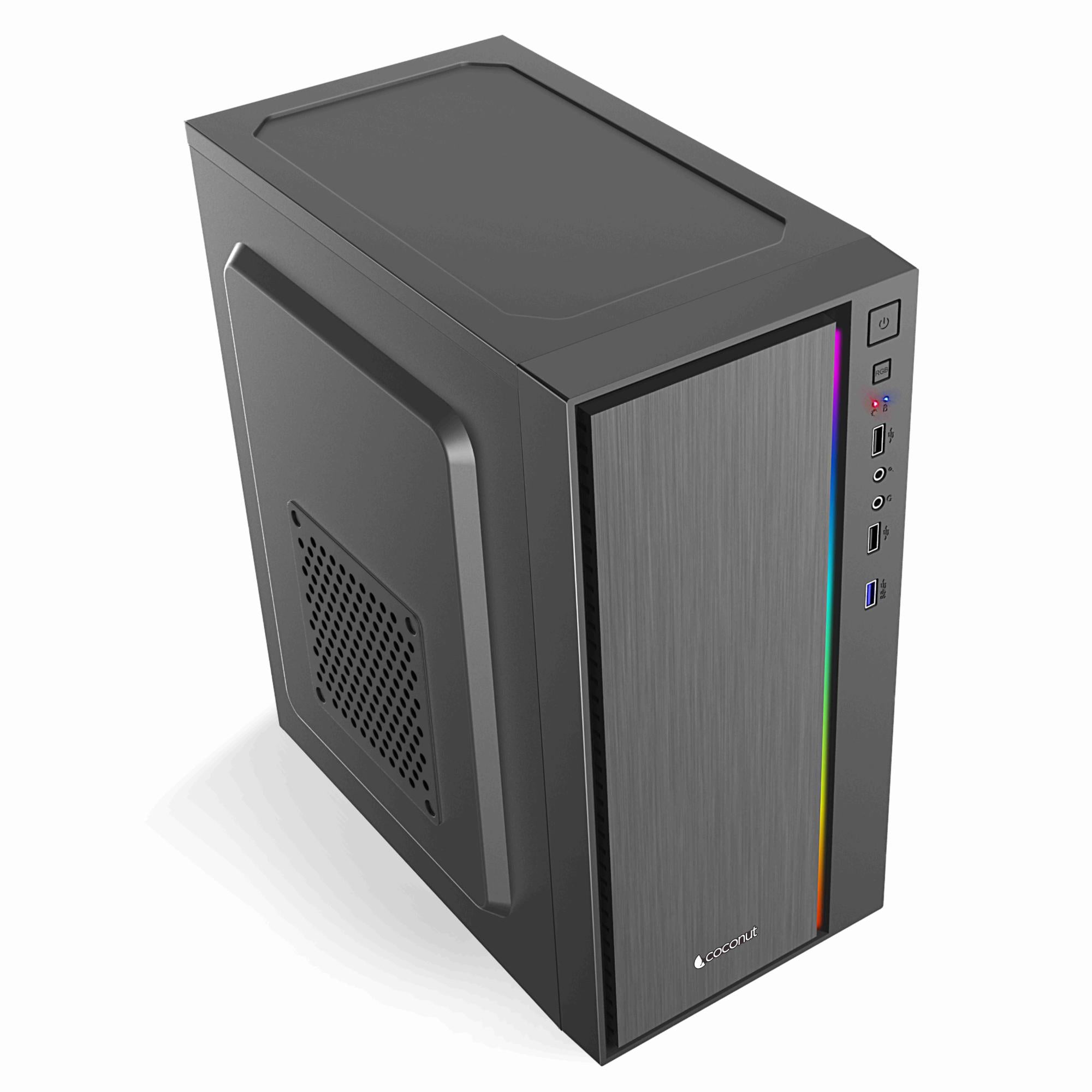 Magic Micro ATX Office Cabinet with SM45 PSU and RGB Front Strip Design