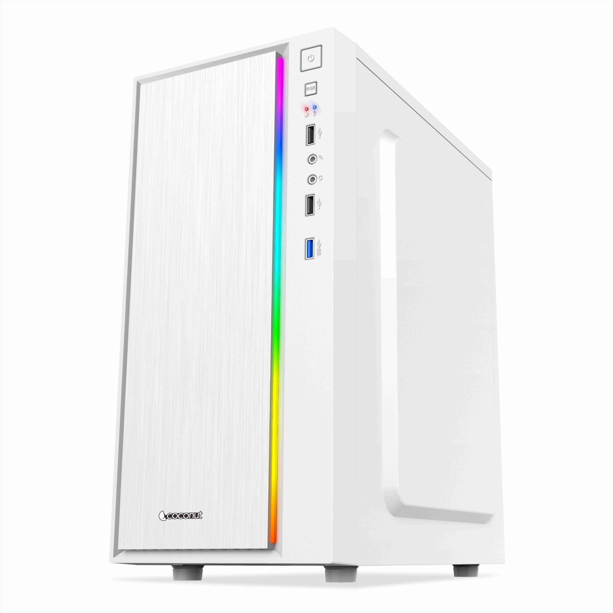Magic Micro ATX Office Cabinet with SM45 PSU and RGB Front Strip Design