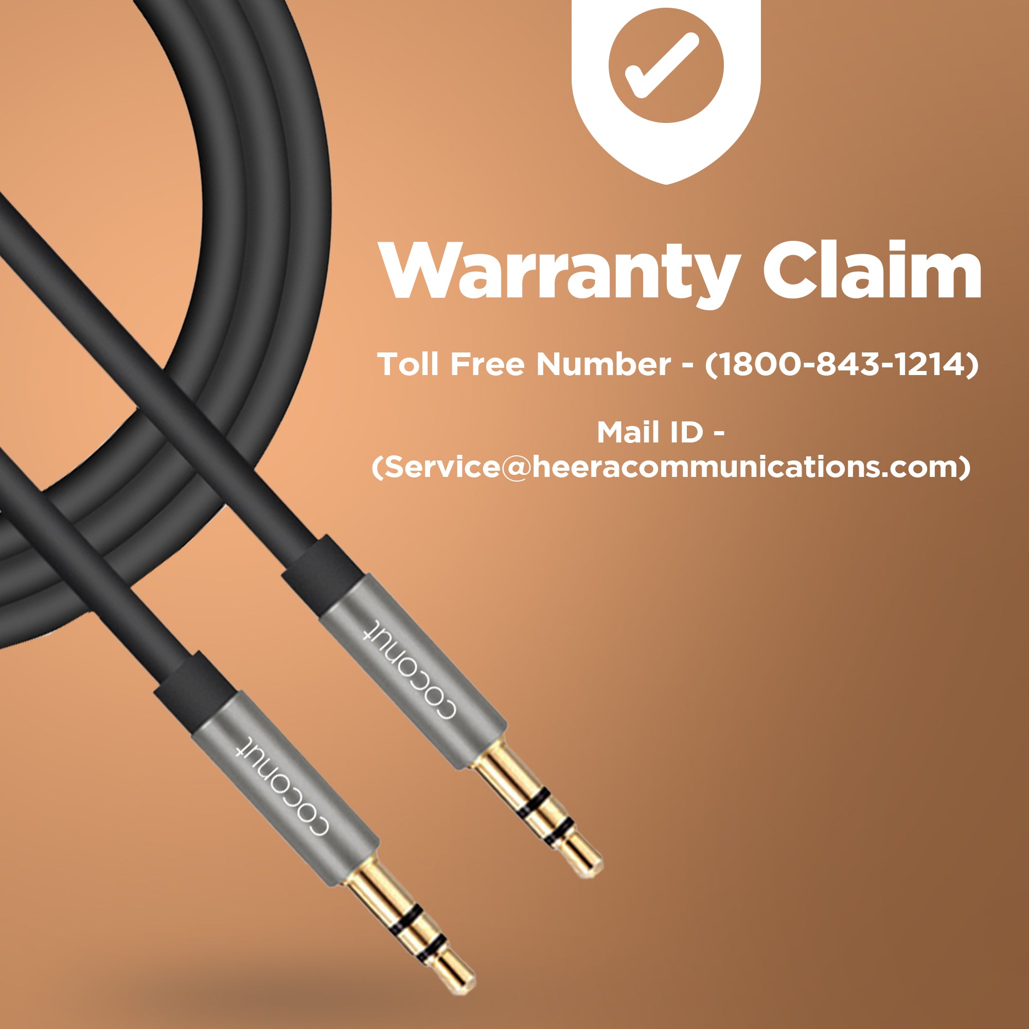 AX01 3.5mm Aux Cable for audio connection