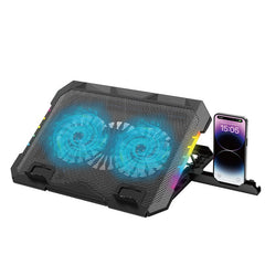 FLOW 18 Dual Fan Laptop Cooling Pad with Tripod Fixation
