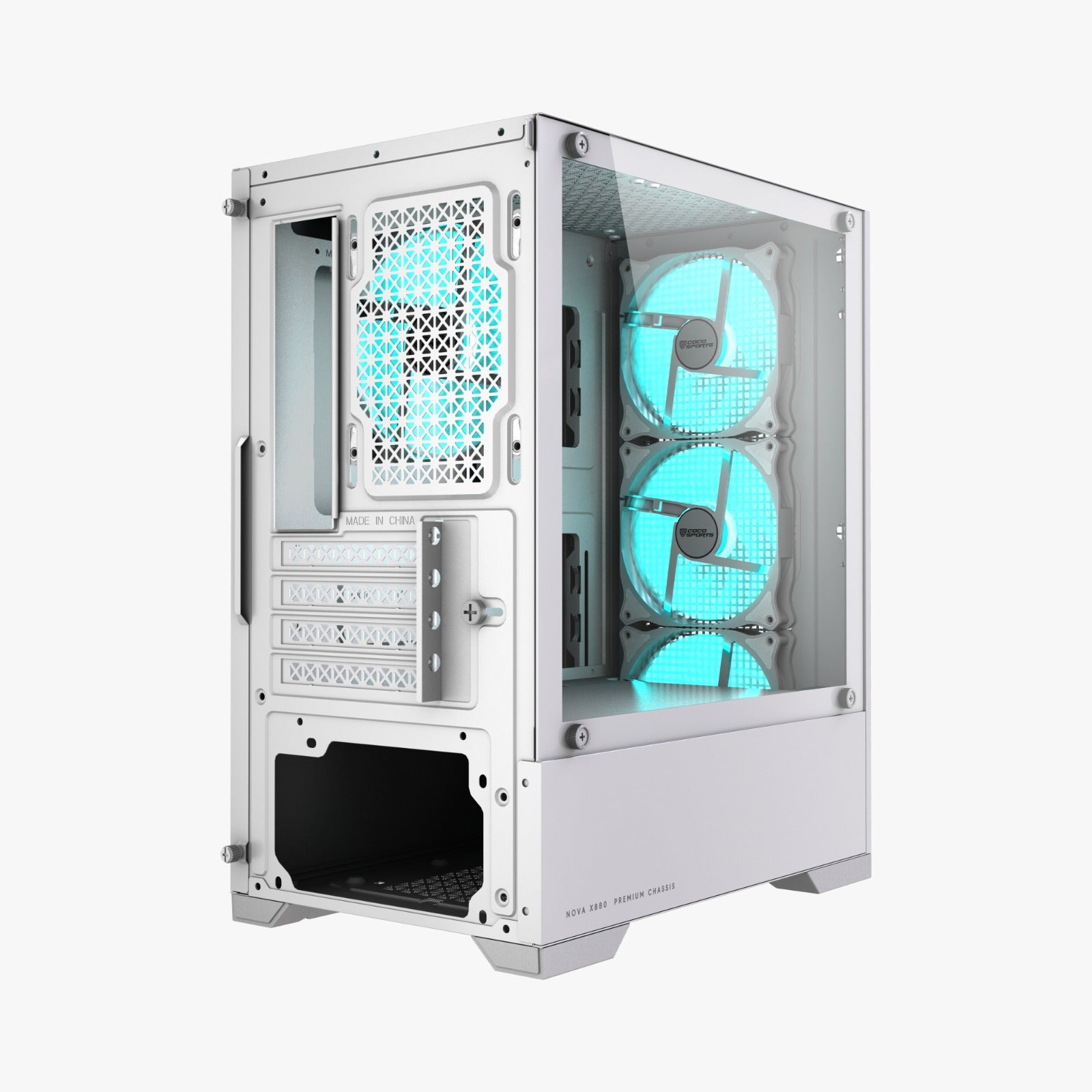 NOVA X880 Gaming Computer Case with 4 aRGB Fans
