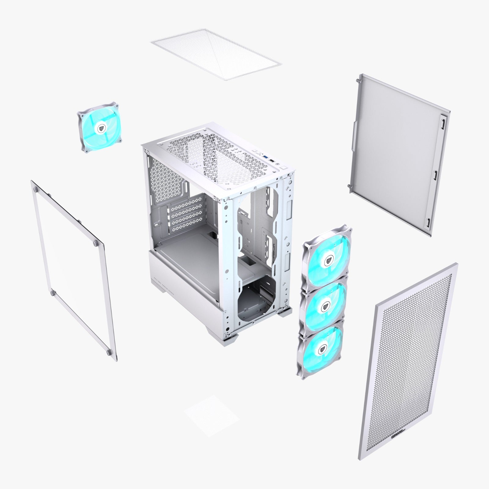 NOVA X880 Gaming Computer Case with 4 aRGB Fans