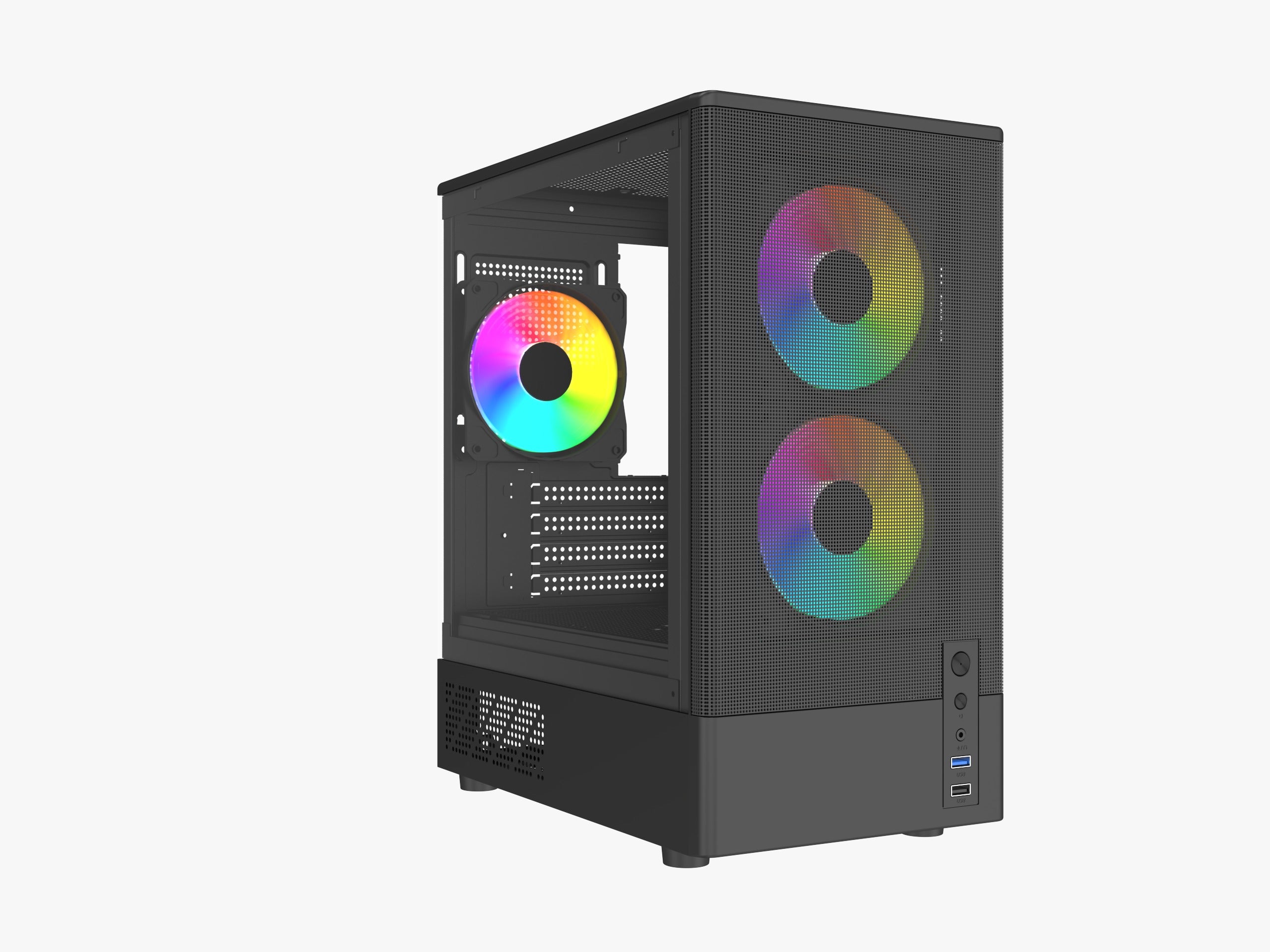 Atom V100 RGB Gaming Cabinet – Mesh | ATX | USB 3.0