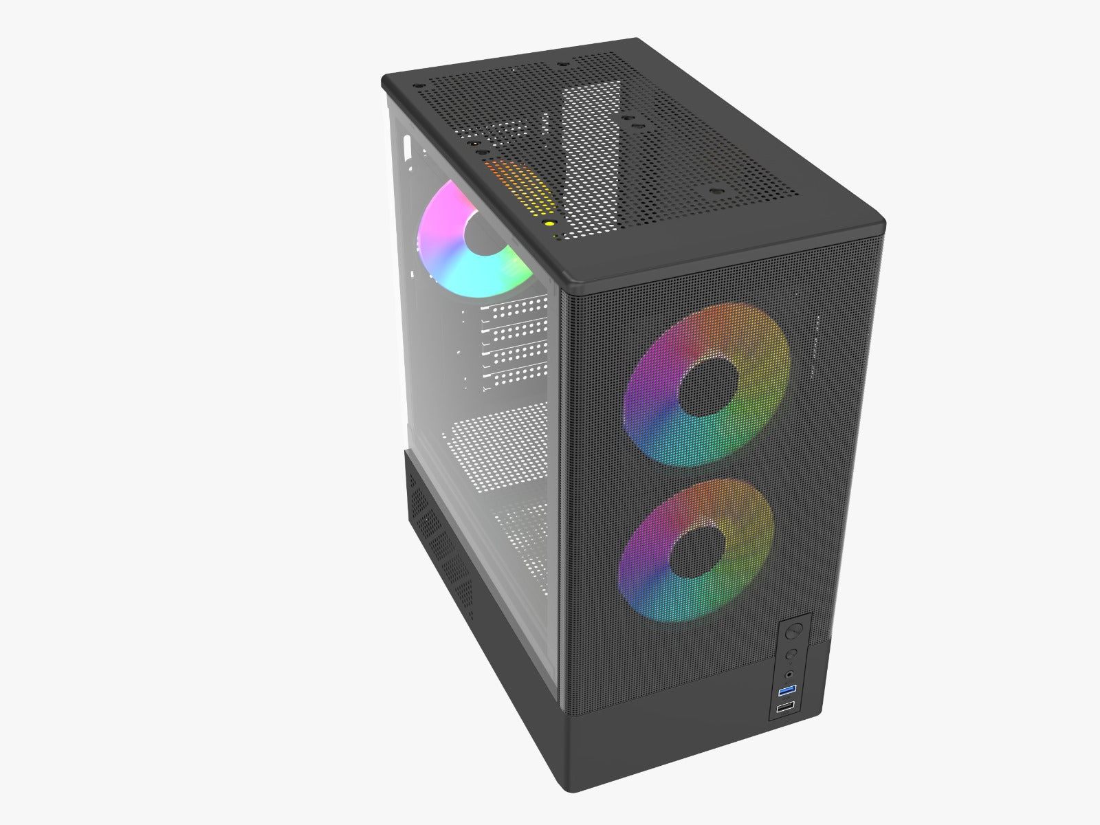 Atom V100 RGB Gaming Cabinet – Mesh | ATX | USB 3.0