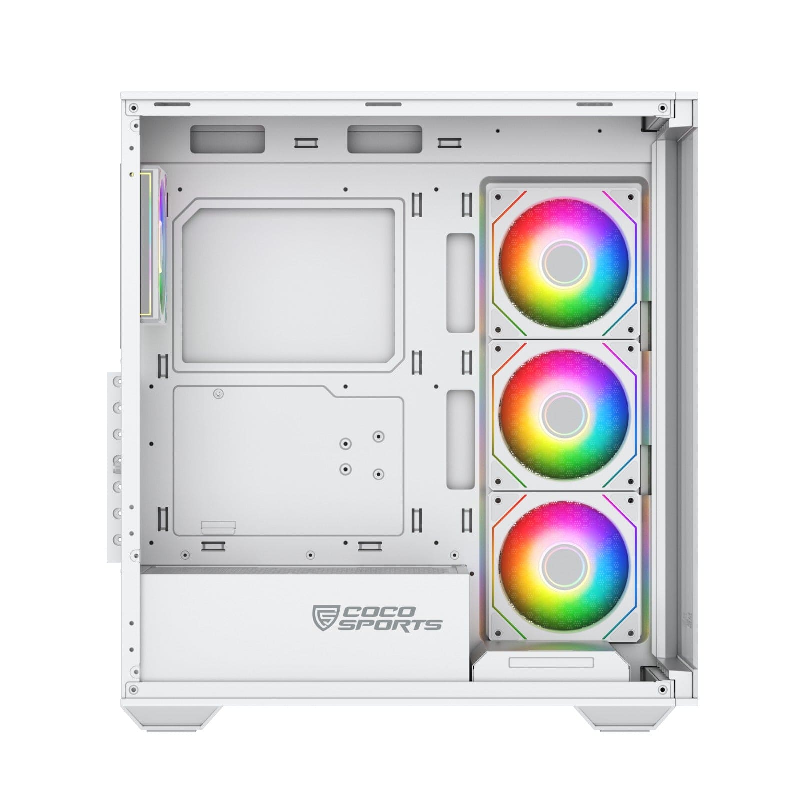 Stark Z9 Glass aRGB (ATX) Mid Tower Gaming Cabinet (White)
