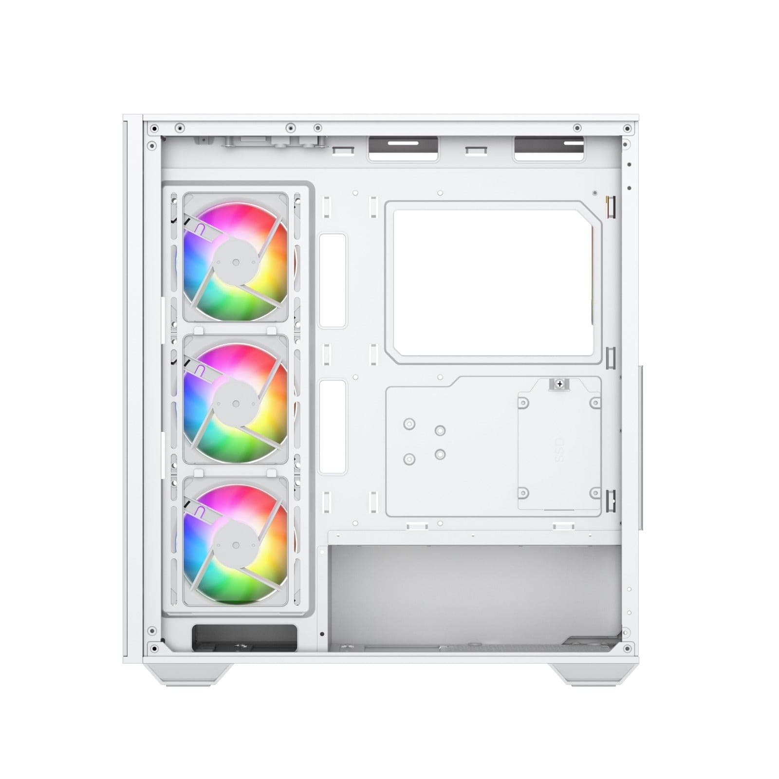Stark Z9 Glass aRGB (ATX) Mid Tower Gaming Cabinet (White)