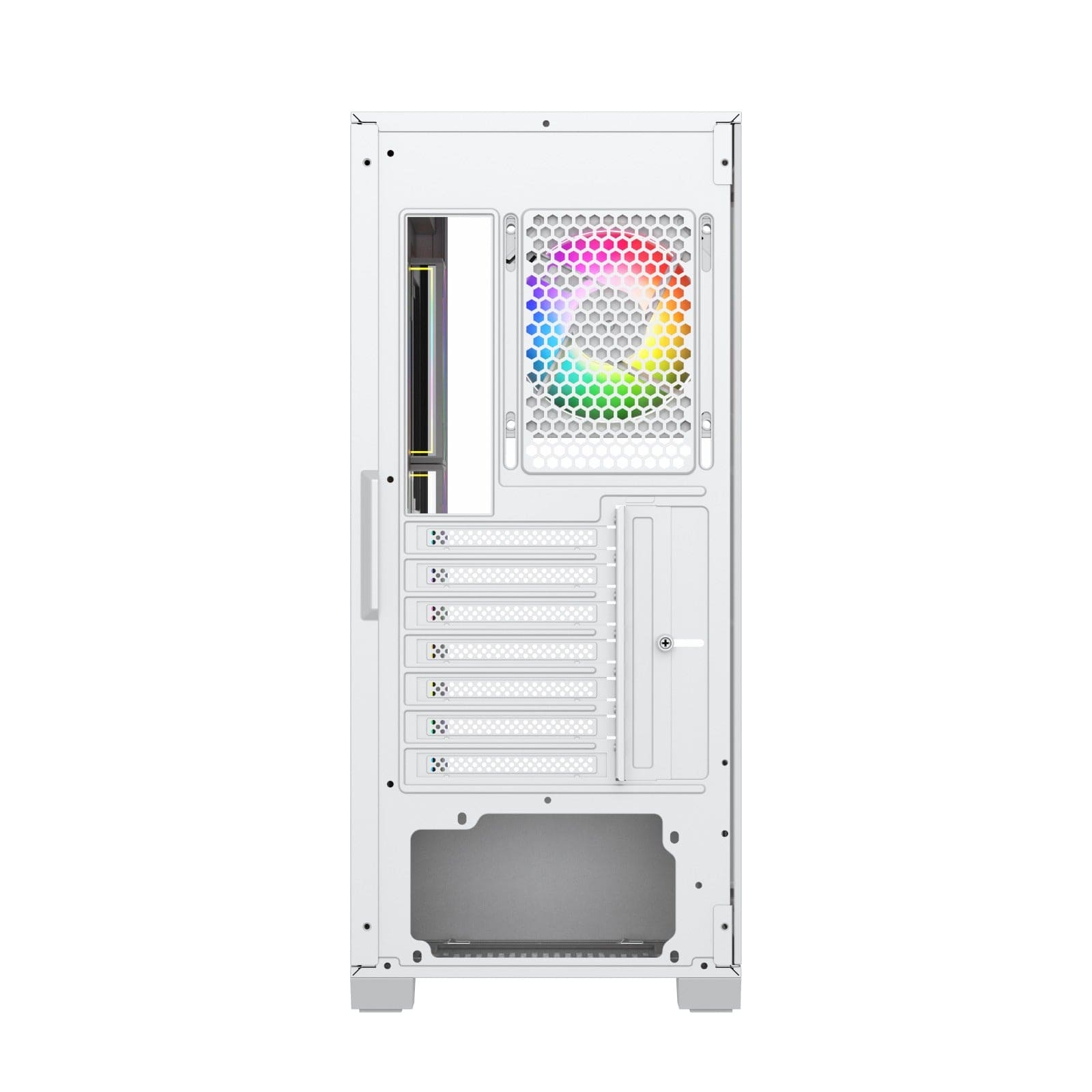 Stark Z9 Glass aRGB (ATX) Mid Tower Gaming Cabinet (White)