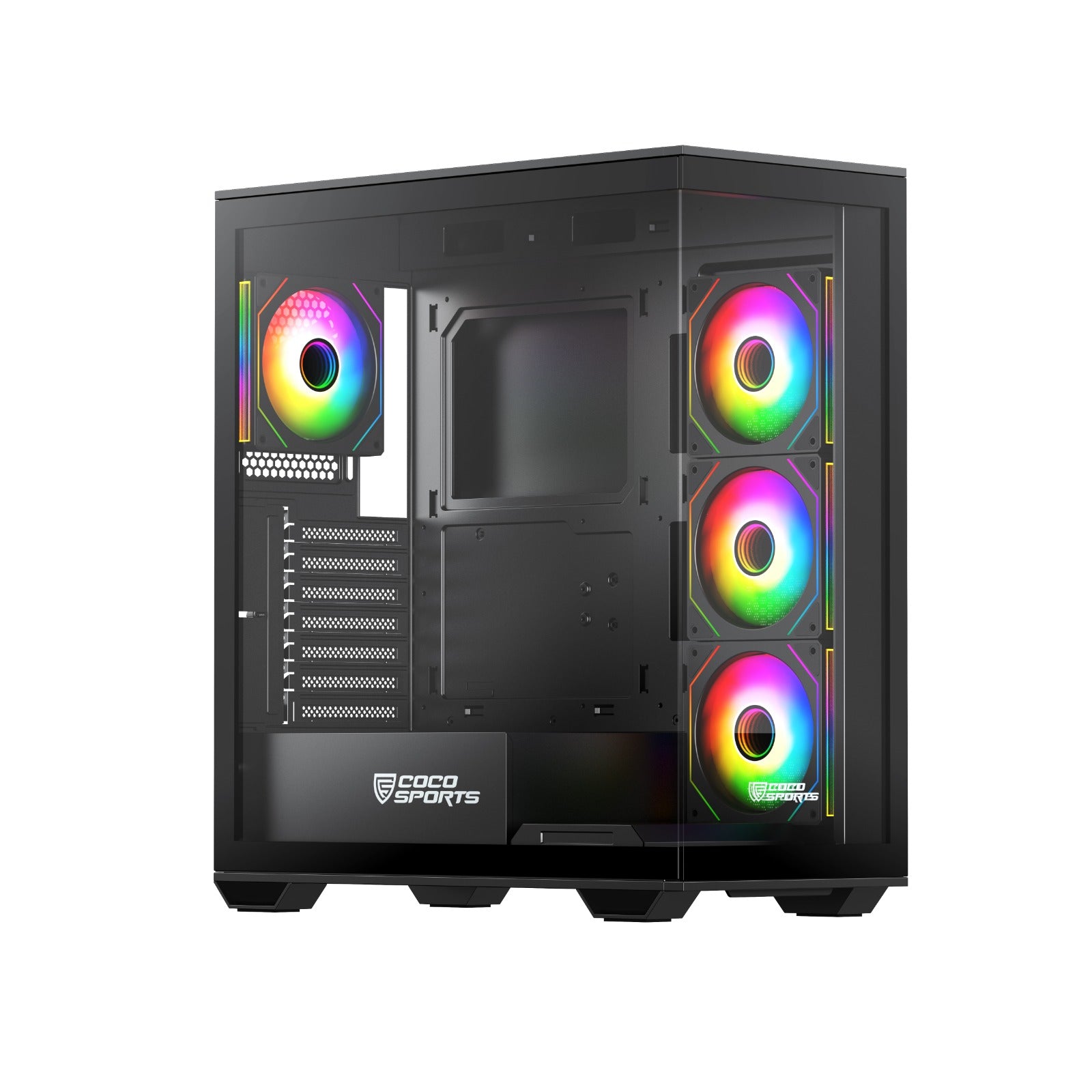 Stark Z9 Glass aRGB (ATX) Mid Tower Gaming Cabinet (Black)