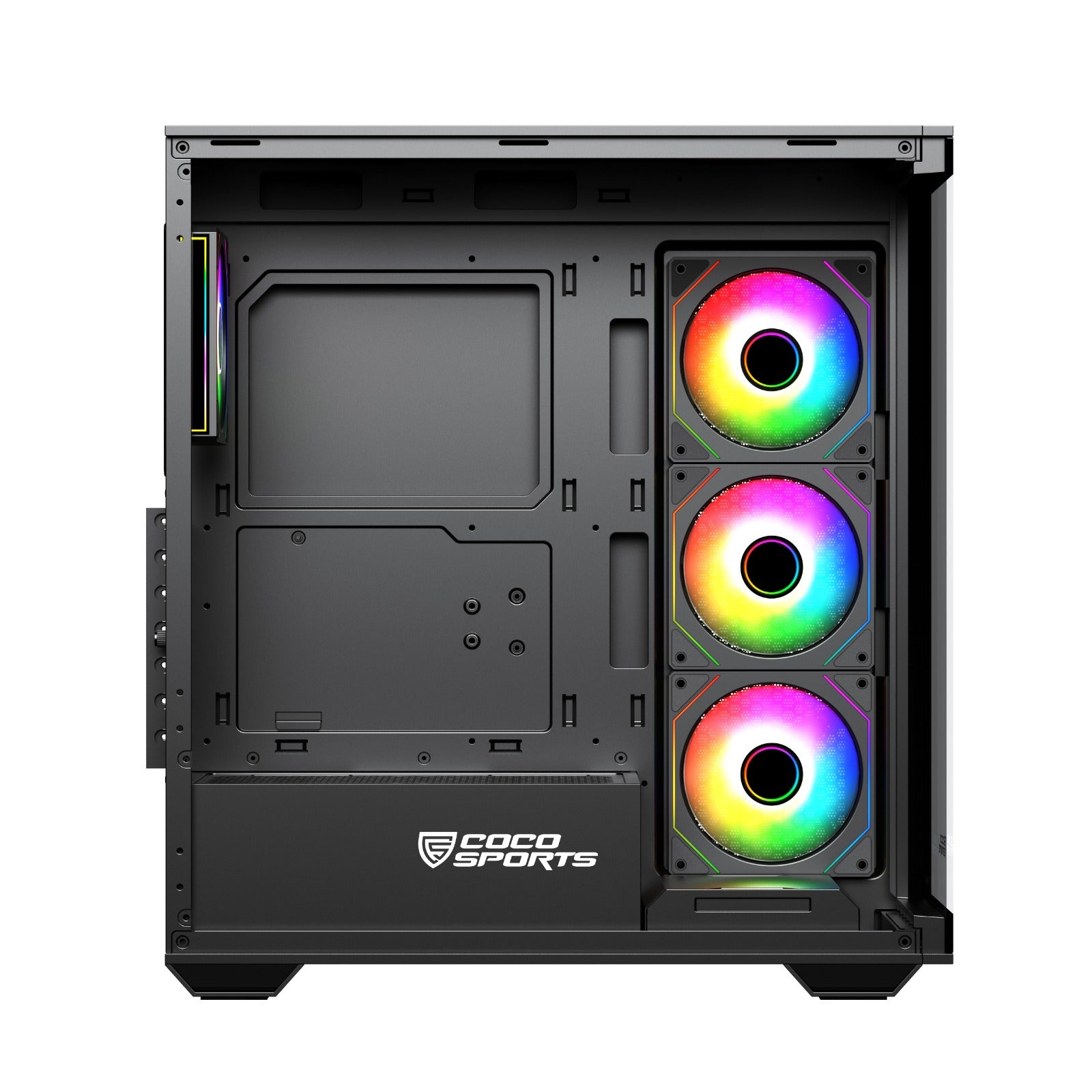 Stark Z9 Glass aRGB (ATX) Mid Tower Gaming Cabinet (Black)