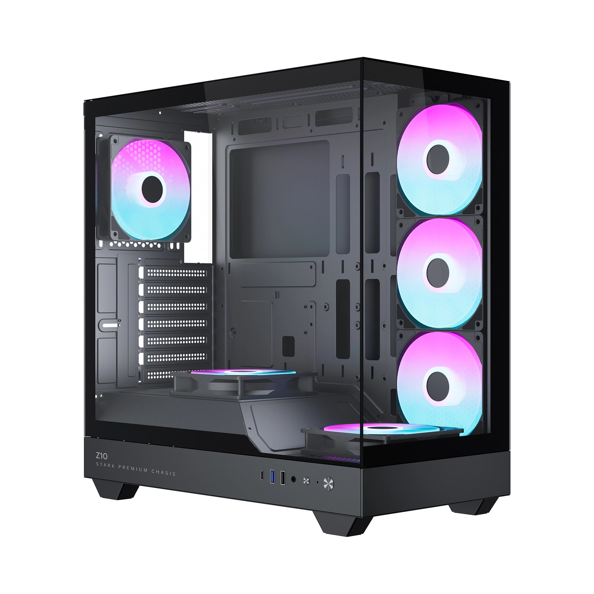 STARK Z10 | Premium Gaming Cabinet | 6 Pre-Loaded ARGB Fans
