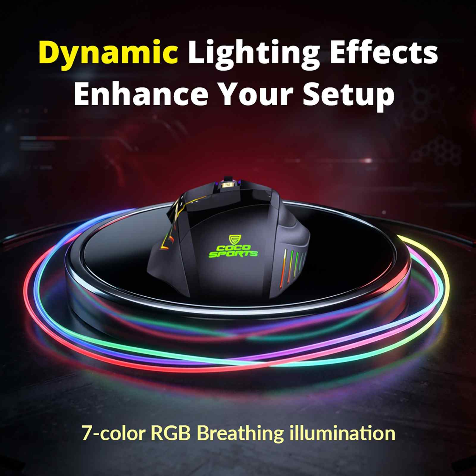 Gold + Wireless Gaming Mouse