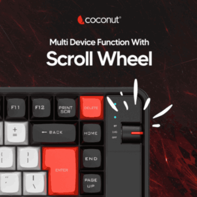 Pearl Rechargeable Wireless Combo: 84-key keyboard, 6D mouse, rugged design