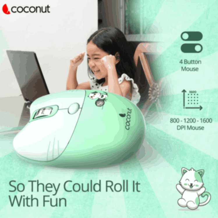 Retro Poppy Wireless Keyboard and Mouse Combo with vibrant design