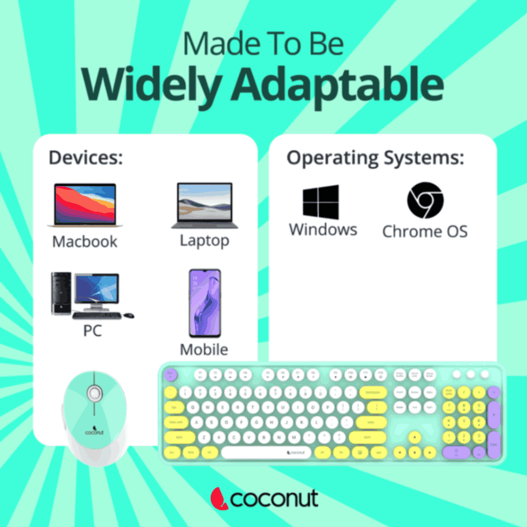 Vintage retro wireless combo featuring classic design and functionality