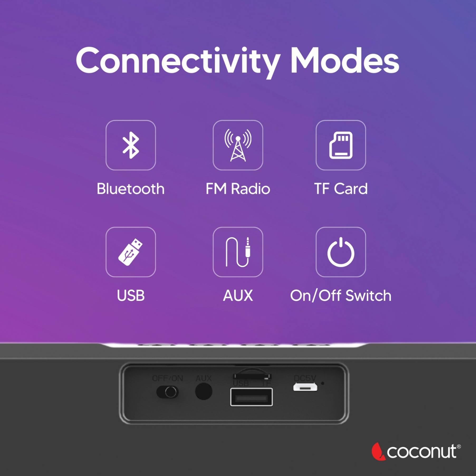 Octave RGB 16W Wireless Sound Bar with True RGB Lights and Bluetooth 5.0