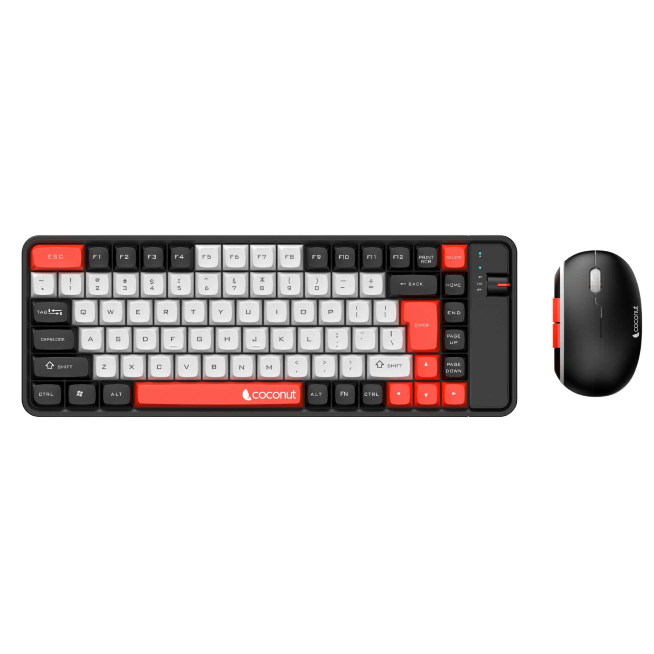 Pearl Rechargeable Wireless Combo: 84-key keyboard, 6D mouse, rugged design