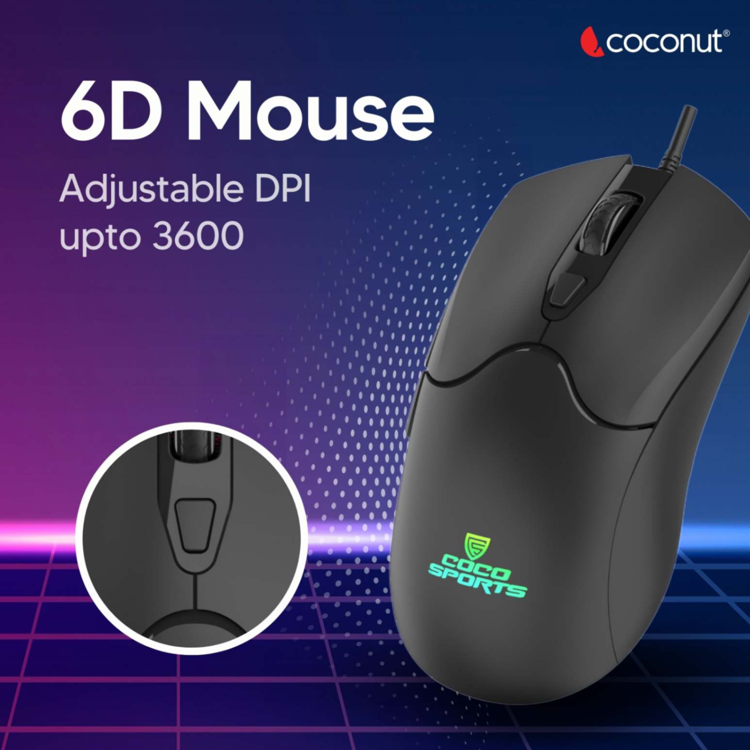 Force Gaming Keyboard and Mouse Combo, Rainbow Lights, Anti-Ghosting