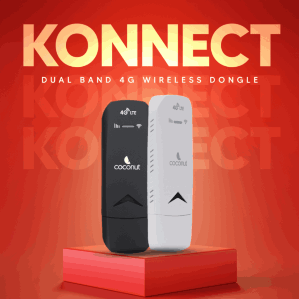 Konnect 4G Dongle - Dual Band, Compatible with All SIM Cards
