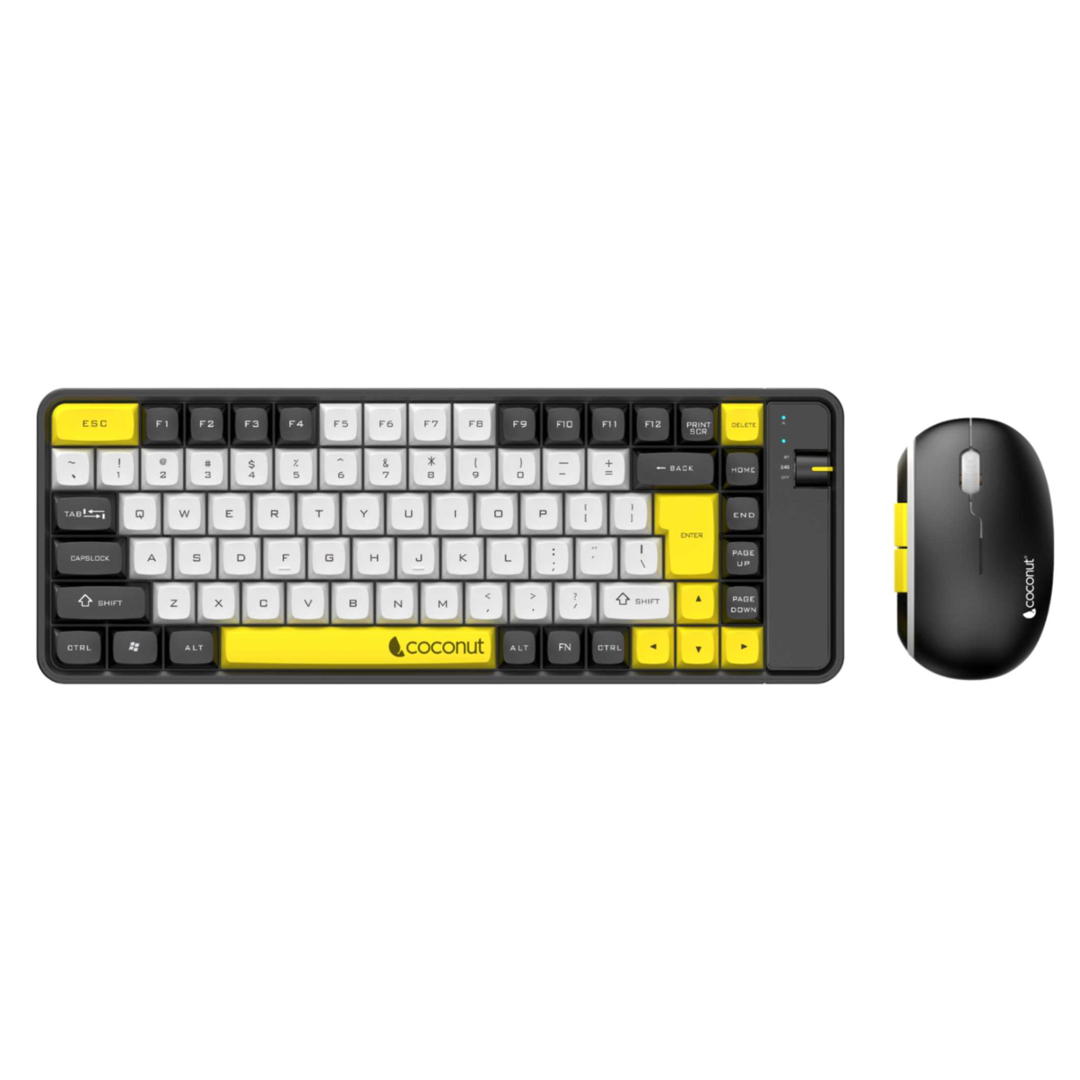 Pearl Rechargeable Wireless Combo: 84-key keyboard, 6D mouse, rugged design