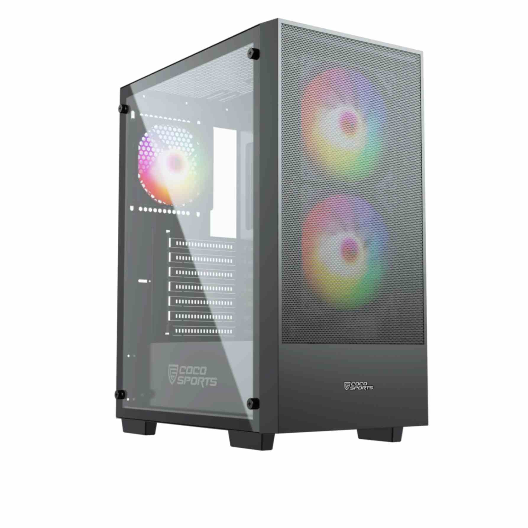 Core 400M Gaming Cabinet, Mid ATX Tower, Black Color