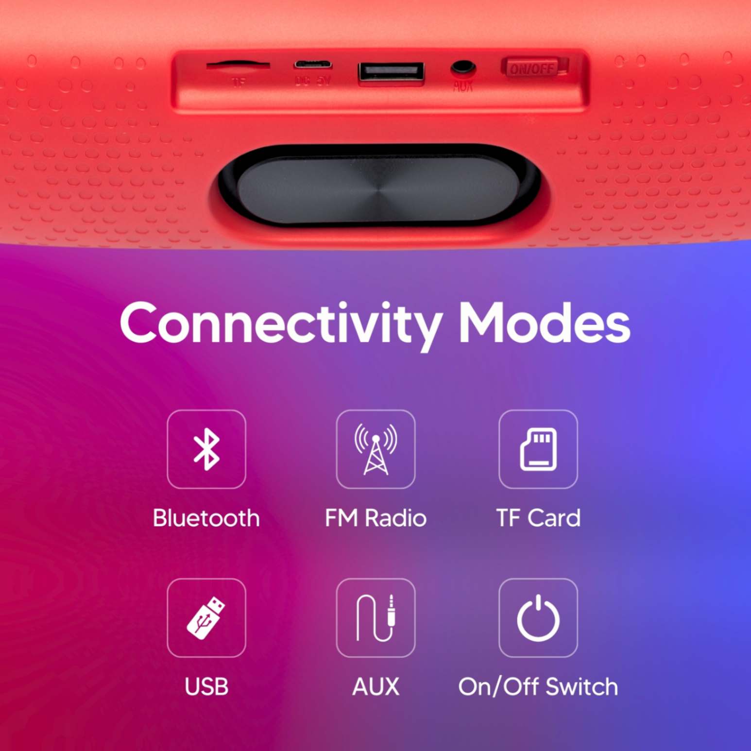 Echo 8W Portable Bluetooth Speaker with Bluetooth 5.1 technology