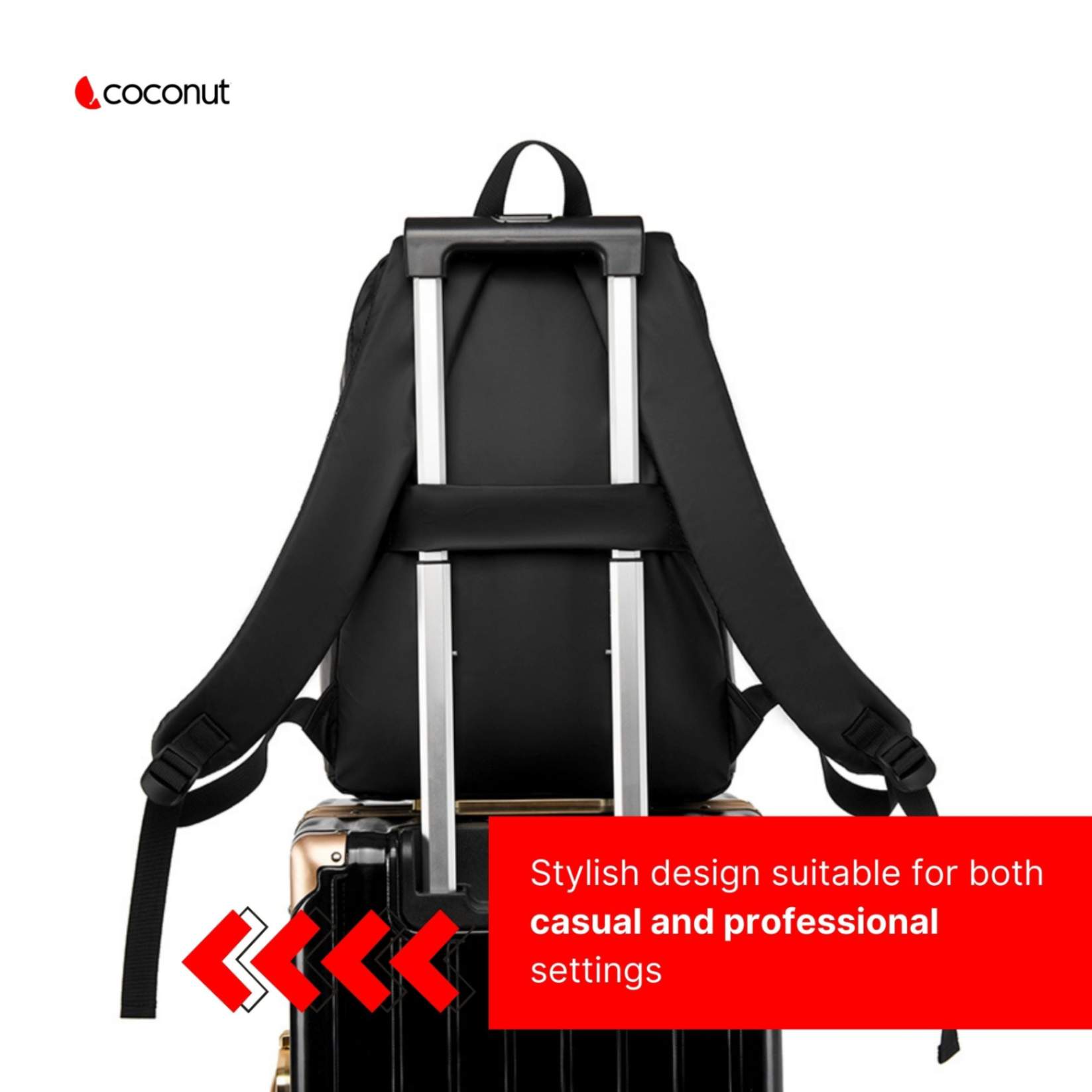 Matrix Travel Backpack with multiple compartments and sleek design