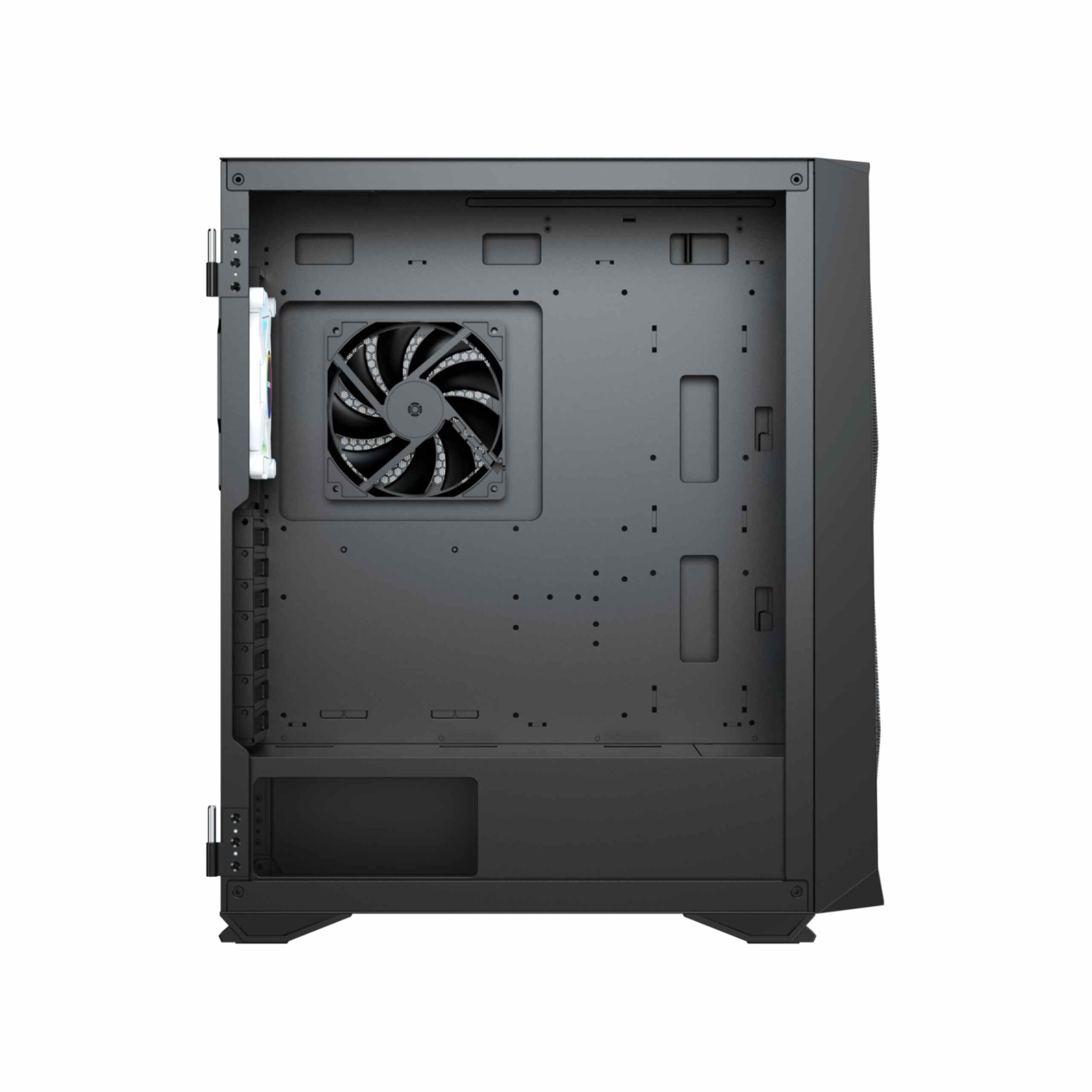 Rampage 1000D Gaming Cabinet, E ATX in sleek black design