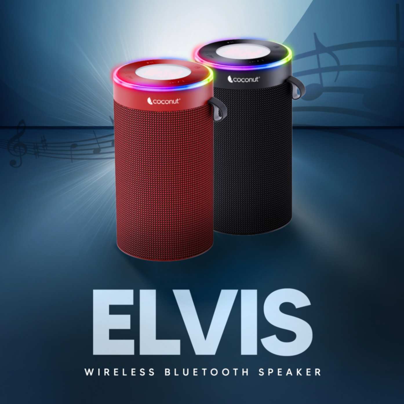 Elvis 8W Bluetooth speaker with RGB lights, portable, Bluetooth 5.1