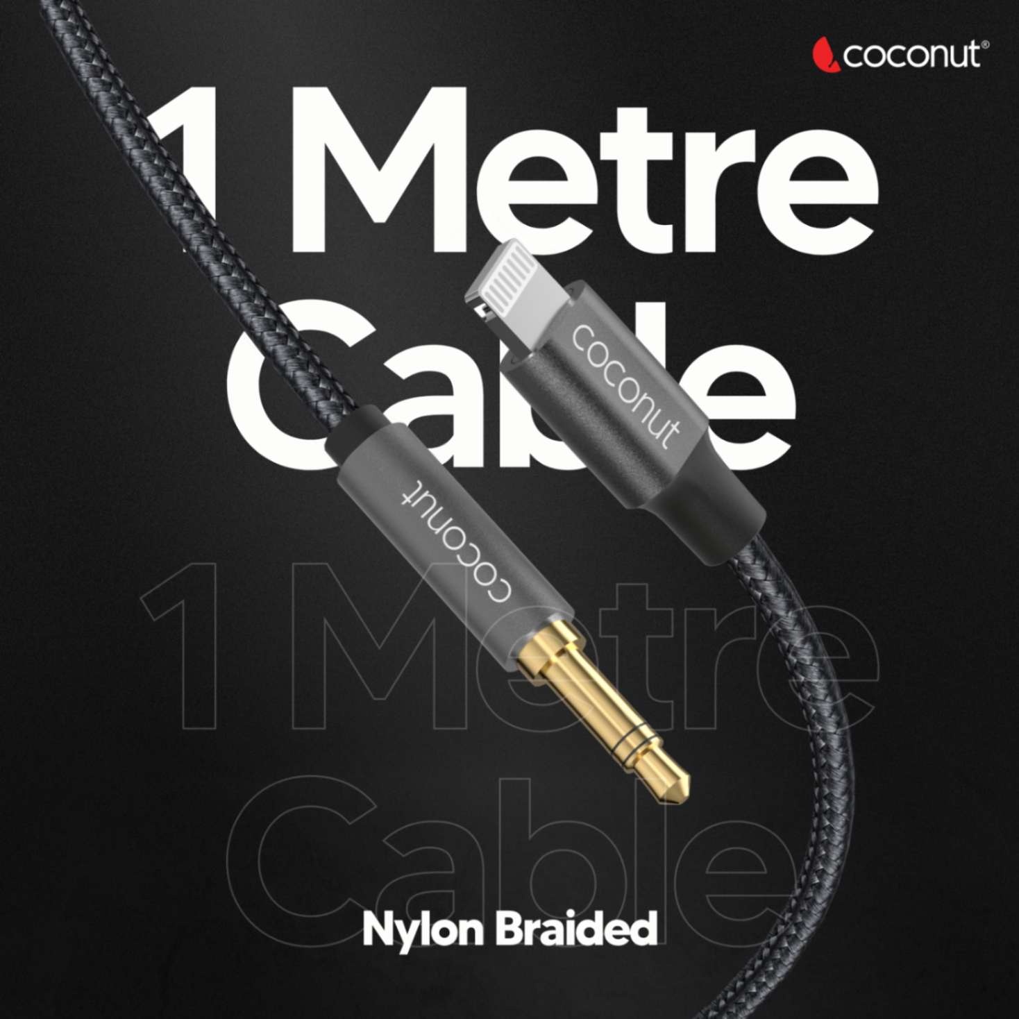 AX12 Lightning to 3.5mm AUX Audio 1M Cable for devices