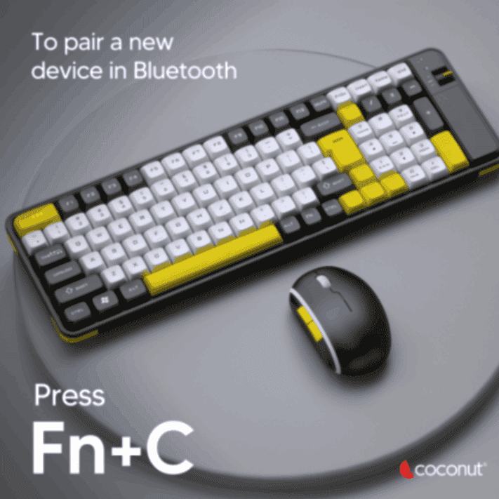 Diamond rechargeable wireless combo: 100 keys, 6D mouse, rugged design