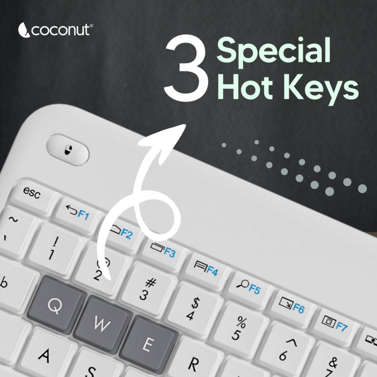 Bravo 3 Wireless Keyboard with Touchpad, 84 Keys, Dual Connectivity